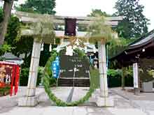 夏越茅の輪くぐり