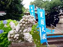 夏越茅の輪くぐり